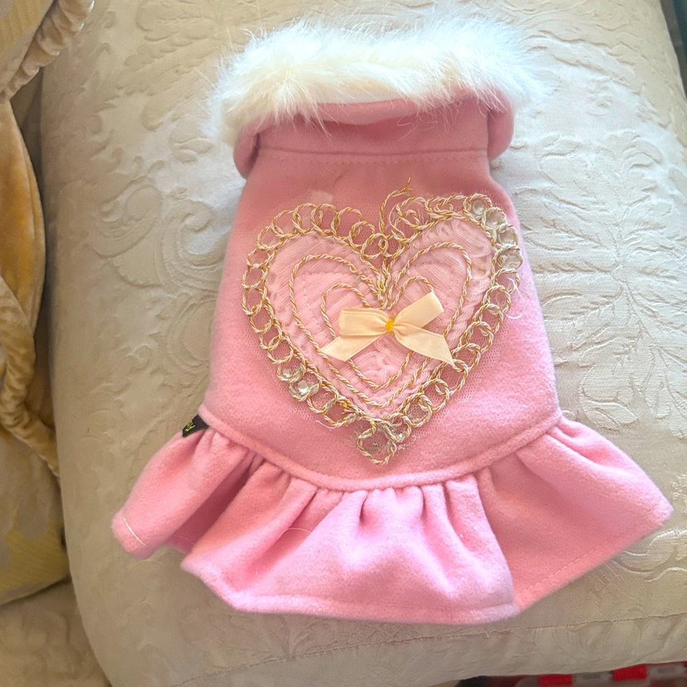 Warm Pink Pet Dress XS